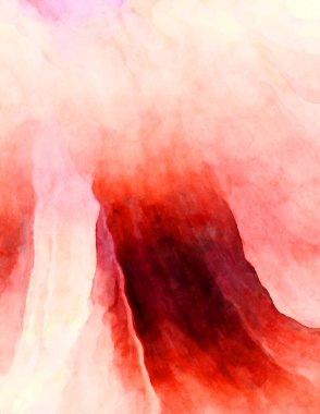 Soyut suluboya sanat eserleri. Fırça boyalı dijital resim. Renkli yaratıcı suluboya çizimi.