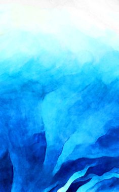 Soyut suluboya sanat eserleri. Fırça boyalı dijital resim. Renkli yaratıcı suluboya çizimi.