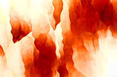 Soyut suluboya sanat eserleri. Fırça boyalı dijital resim. Renkli yaratıcı suluboya çizimi.