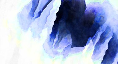 Soyut suluboya sanat eserleri. Fırça boyalı dijital resim. Renkli yaratıcı suluboya çizimi.