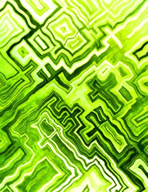 Soyut suluboya sanat eserleri. Fırça boyalı dijital resim. Renkli yaratıcı suluboya çizimi.