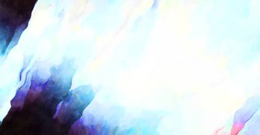 Soyut suluboya sanat eserleri. Fırça boyalı dijital resim. Renkli yaratıcı suluboya çizimi.