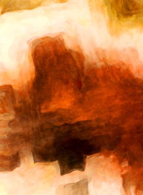 Soyut suluboya sanat eserleri. Fırça boyalı dijital resim. Renkli yaratıcı suluboya çizimi.