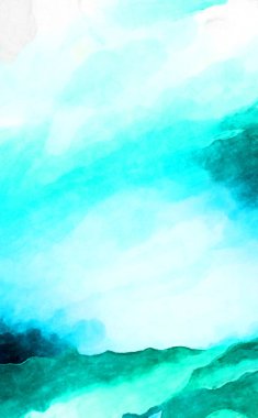 Soyut suluboya sanat eserleri. Fırça boyalı dijital resim. Renkli yaratıcı suluboya çizimi.