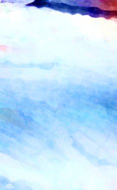 Soyut suluboya sanat eserleri. Fırça boyalı dijital resim. Renkli yaratıcı suluboya çizimi.