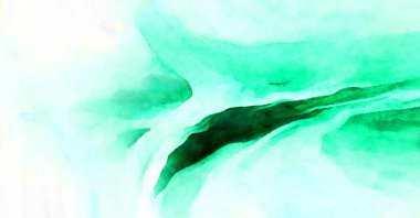 Soyut suluboya sanat eserleri. Fırça boyalı dijital resim. Renkli yaratıcı suluboya çizimi.