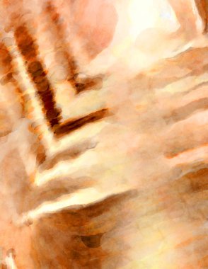 Soyut suluboya sanat eserleri. Fırça boyalı dijital resim. Renkli yaratıcı suluboya çizimi.