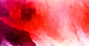 Soyut suluboya sanat eserleri. Fırça boyalı dijital resim. Renkli yaratıcı suluboya çizimi.