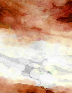 Soyut suluboya sanat eserleri. Fırça boyalı dijital resim. Renkli yaratıcı suluboya çizimi.