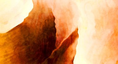 Soyut suluboya sanat eserleri. Fırça boyalı dijital resim. Renkli yaratıcı suluboya çizimi.