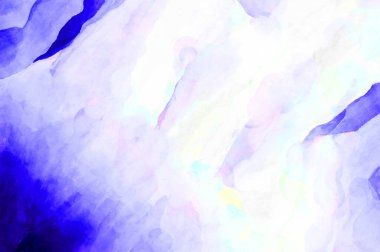 Soyut suluboya sanat eserleri. Fırça boyalı dijital resim. Renkli yaratıcı suluboya çizimi.