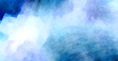 Soyut suluboya sanat eserleri. Fırça boyalı dijital resim. Renkli yaratıcı suluboya çizimi.