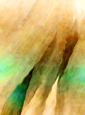 Soyut suluboya sanat eserleri. Fırça boyalı dijital resim. Renkli yaratıcı suluboya çizimi.