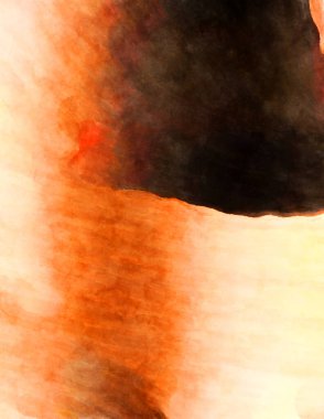 Soyut suluboya sanat eserleri. Fırça boyalı dijital resim. Renkli yaratıcı suluboya çizimi.