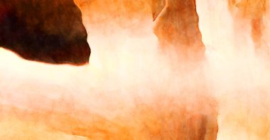 Soyut suluboya sanat eserleri. Fırça boyalı dijital resim. Renkli yaratıcı suluboya çizimi.