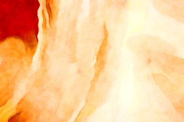 Soyut suluboya sanat eserleri. Fırça boyalı dijital resim. Renkli yaratıcı suluboya çizimi.