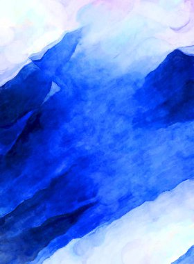 Soyut suluboya sanat eserleri. Fırça boyalı dijital resim. Renkli yaratıcı suluboya çizimi.