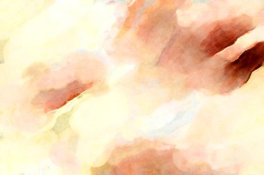 Soyut suluboya sanat eserleri. Fırça boyalı dijital resim. Renkli yaratıcı suluboya çizimi.