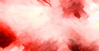 Soyut suluboya sanat eserleri. Fırça boyalı dijital resim. Renkli yaratıcı suluboya çizimi.