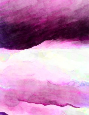 Soyut suluboya sanat eserleri. Fırça boyalı dijital resim. Renkli yaratıcı suluboya çizimi.