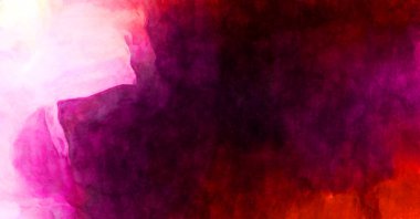 Soyut suluboya sanat eserleri. Fırça boyalı dijital resim. Renkli yaratıcı suluboya çizimi.