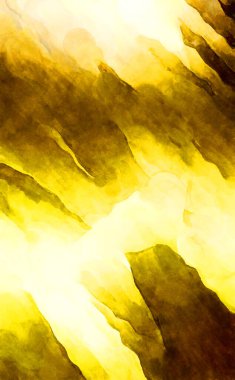 Soyut suluboya sanat eserleri. Fırça boyalı dijital resim. Renkli yaratıcı suluboya çizimi.