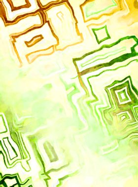 Soyut suluboya sanat eserleri. Fırça boyalı dijital resim. Renkli yaratıcı suluboya çizimi.