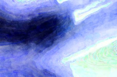 Soyut suluboya sanat eserleri. Fırça boyalı dijital resim. Renkli yaratıcı suluboya çizimi.