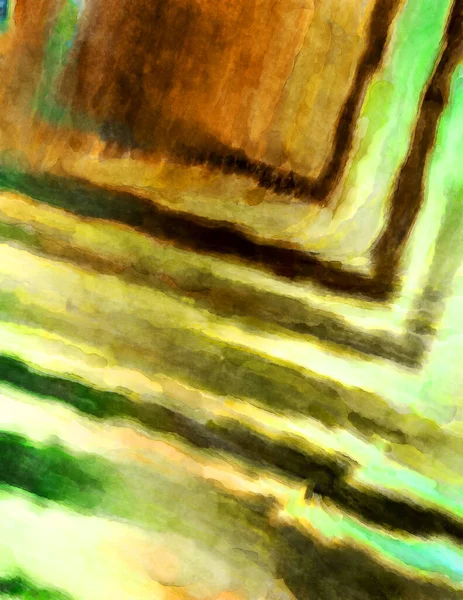 Экспрессивный Абстрактный Акварельный Рисунок Кисть Рисовала Цифровую Живопись Красочная Акварельная — стоковое фото