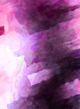 Soyut suluboya sanat eserleri. Fırça boyalı dijital resim. Renkli yaratıcı suluboya çizimi.