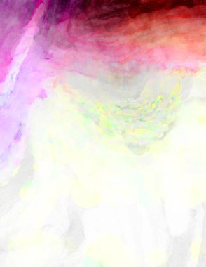 Soyut suluboya sanat eserleri. Fırça boyalı dijital resim. Renkli yaratıcı suluboya çizimi.