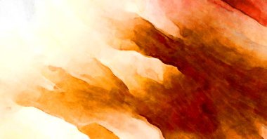 Soyut suluboya sanat eserleri. Fırça boyalı dijital resim. Renkli yaratıcı suluboya çizimi.