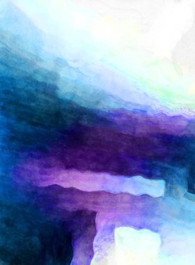 Soyut suluboya sanat eserleri. Fırça boyalı dijital resim. Renkli yaratıcı suluboya çizimi.