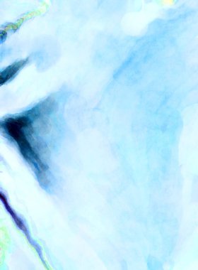 Soyut suluboya sanat eserleri. Fırça boyalı dijital resim. Renkli yaratıcı suluboya çizimi.