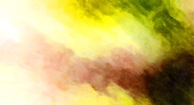 Soyut suluboya sanat eserleri. Fırça boyalı dijital resim. Renkli yaratıcı suluboya çizimi.