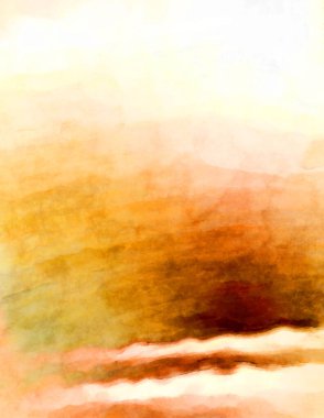 Soyut suluboya sanat eserleri. Fırça boyalı dijital resim. Renkli yaratıcı suluboya çizimi.