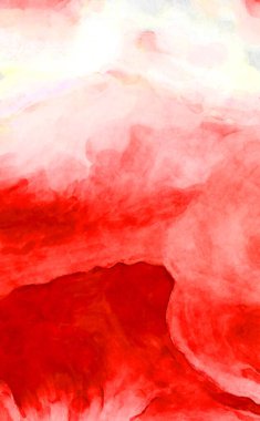 Soyut suluboya sanat eserleri. Fırça boyalı dijital resim. Renkli yaratıcı suluboya çizimi.