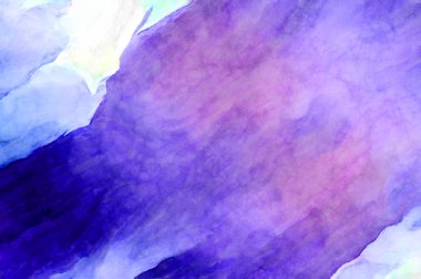 Soyut suluboya sanat eserleri. Fırça boyalı dijital resim. Renkli yaratıcı suluboya çizimi.