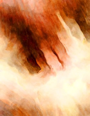 Soyut suluboya sanat eserleri. Fırça boyalı dijital resim. Renkli yaratıcı suluboya çizimi.