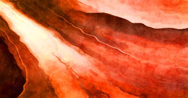 Soyut suluboya sanat eserleri. Fırça boyalı dijital resim. Renkli yaratıcı suluboya çizimi.