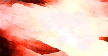 Soyut suluboya sanat eserleri. Fırça boyalı dijital resim. Renkli yaratıcı suluboya çizimi.