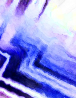 Soyut suluboya sanat eserleri. Fırça boyalı dijital resim. Renkli yaratıcı suluboya çizimi.