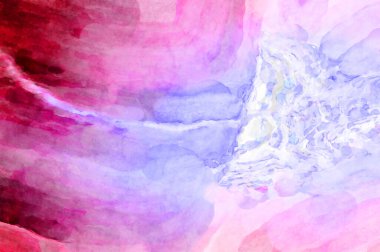 Soyut suluboya sanat eserleri. Fırça boyalı dijital resim. Renkli yaratıcı suluboya çizimi.