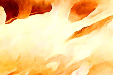 Soyut suluboya sanat eserleri. Fırça boyalı dijital resim. Renkli yaratıcı suluboya çizimi.