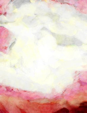 Soyut suluboya sanat eserleri. Fırça boyalı dijital resim. Renkli yaratıcı suluboya çizimi.