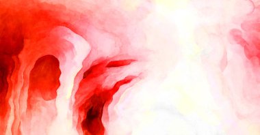 Soyut suluboya sanat eserleri. Fırça boyalı dijital resim. Renkli yaratıcı suluboya çizimi.