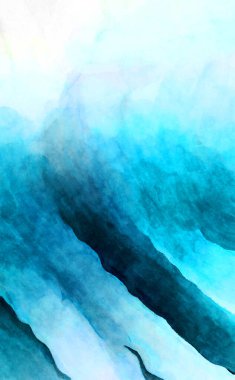 Soyut suluboya sanat eserleri. Fırça boyalı dijital resim. Renkli yaratıcı suluboya çizimi.