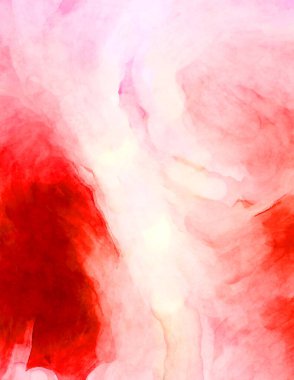 Soyut suluboya sanat eserleri. Fırça boyalı dijital resim. Renkli yaratıcı suluboya çizimi.