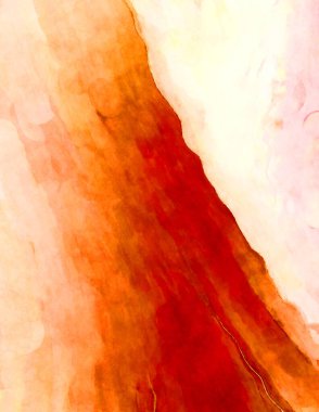 Soyut suluboya sanat eserleri. Fırça boyalı dijital resim. Renkli yaratıcı suluboya çizimi.