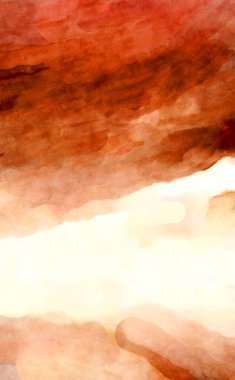 Soyut suluboya sanat eserleri. Fırça boyalı dijital resim. Renkli yaratıcı suluboya çizimi.